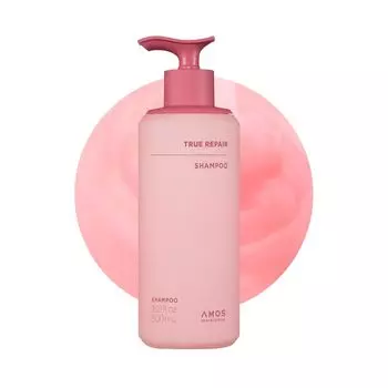 AMOS True Repair Shampoo 500 мл Шампунь для ухода за волосами Слабокислотный уход за поврежденными волосами AMOS PROFESSIONAL Official
