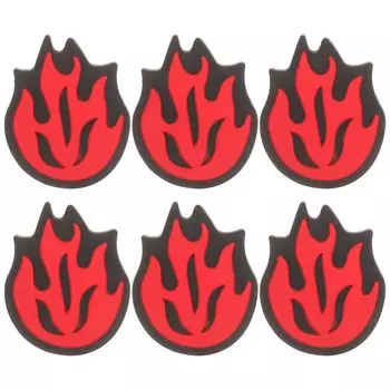 Amosfun теннисная силиконовая ракетка для тенниса в форме огня, симпатичная, забавная, красная, 6 предметов, ракетка, вибропоглощающая, теннисное оборудование, спортивное оборудование, шок