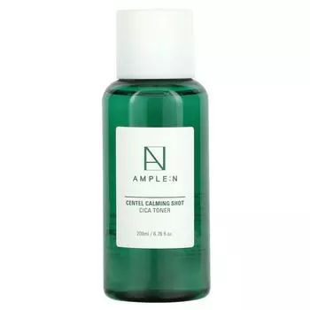 AMPLE:N Centel Calming Shot Cica Toner 200 мл, Coreana Cosmetics, успокаивающий, увлажняющий, корейская косметика, Kbeauty,пробник