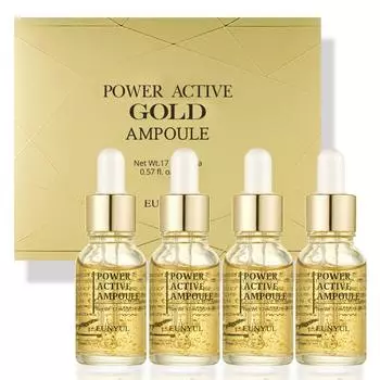 Ампулы Eunyul Power Active Gold 4 упаковки, 68 мл, 1 набор