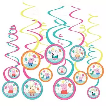 Amscan Swirl Deco Pig Confetti Peppa Pig Peppa Party