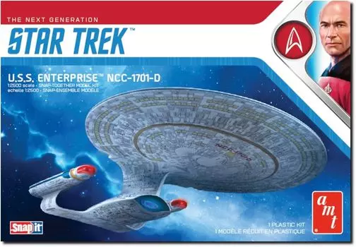 AMT New Star Trek Enterprise Snap Kit Масштабная пластиковая модель AMT1126 NCC-1701D USS. 1/2500 (Космический корабль)