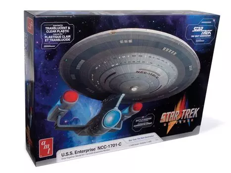AMT Star Trek Enterprise scale plastic model AMT1332 molding color U.S.S. NCC-1701-C 1/1400