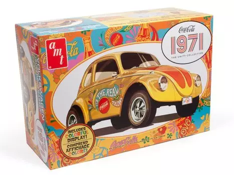 AMT Volkswagen Superbug 1971 Unity Graphics Пластиковая модель AMT1284 Литье Цвет 1/25 Coca-Cola