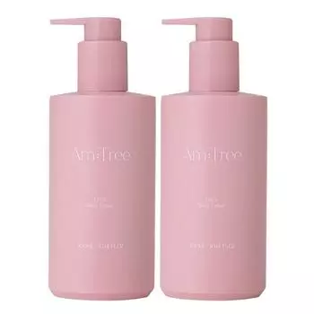 AMTree Flora ароматизированные духи, сильно увлажняющий лосьон для тела с цветочным ароматом розы, 2 шт., 300 мл