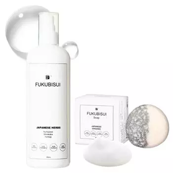 Амулет уход за кожей FUKUBISUI лосьон 500 мл образец редькового мыла включен Лосьон для лица и тела Большая емкость Средство для умывания Увлажнение Тип насоса Чувствительная