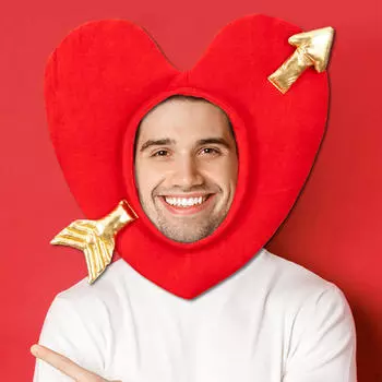 Амур стрела сердце шляпа аксессуар для мужчин женщин Lплюшевый праздничный костюм