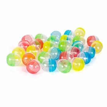 Amuse 48 мм пустая капсула Gacha Gacha капсула Сделано в Японии 4 цвета Ассортимент Синий Желтый 100 штук Внешний диаметр 48 мм x 54 мм (красный зеленый) Прибл.