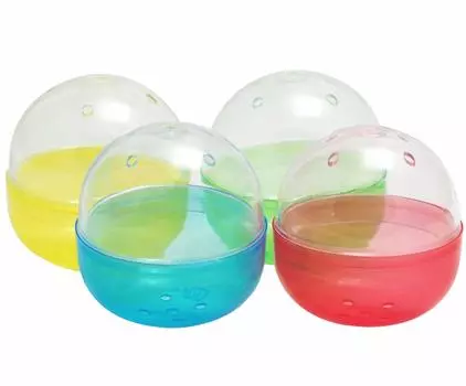 Amuse 65mm Empty Capsule Gacha Gacha Capsule Made in Japan 4 Color Assortment Blue Yellow 50 Pieces (Red Green)