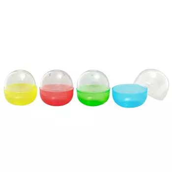 Amuse 65mm Empty Capsule Gacha Gacha Capsule Made in Japan 4 Color Assortment Blue Yellow 10 Pieces (Red Green)