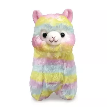 Amuse Alpacasso ST Rainbow Plush Total Length 16cm 703757 Toy, Approx.