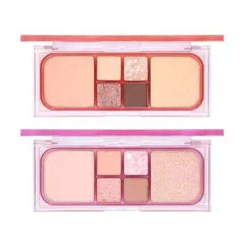 Amuse Amuse_Vegan Face All Palette 16.3g, 02 Peach Glow, 1 piece