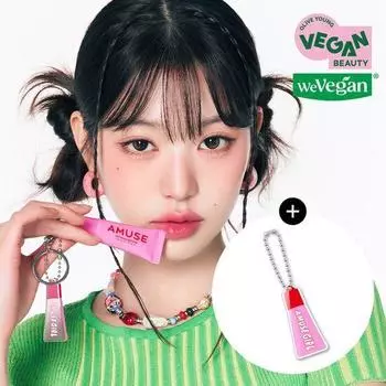AMUSE Брелок-бальзам для волос Care/Tint (Выберите 1 из 5 типов) 03 Healthy Cherry