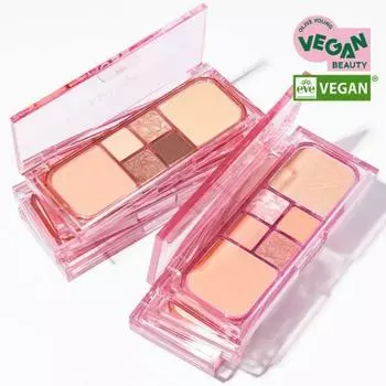 AMUSE Vegan Face All Палетка для лица 02 Peach Glow