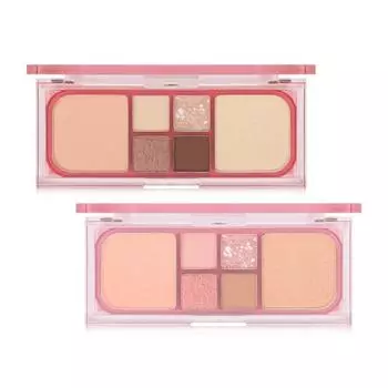 Amuse Vegan Face All Palette, нет. 02 Персиковый блеск, 1 шт.