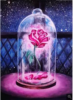 Amyaker Diamond Art Kit Square Beads All Sides Diamond Bead Painting Kit DIY Handmade Painting Craft Kit Mosaic Art 5D Mosaic Art Diamond Painting