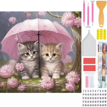 Amyaker Diamond Art Kit Square Beads All Sides Diamond Bead Painting Kit DIY Handmade Painting Handicraft Kit Mosaic Art 5D Mosaic Art Diamond