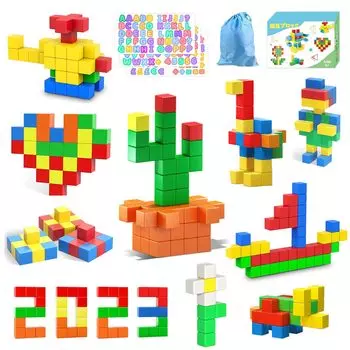 AMYCOOL Магнитный Магнитный 54 3D Строительство Обучающий 3D Мозг Раннее STEM Образование Обучающая Игрушка Длинный Длинный Раннее Детство Я Люблю Настоящее Пазл,