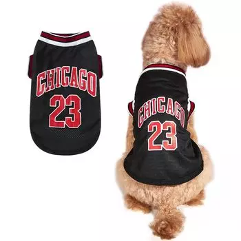 AmzBarley Dog Basketball Mesh Dog Tank Small Medium Large Hair Loss Pet Sleeveless Sports Pet Dog Going Out Clothes, Spring/Summer Uniform, Vest,