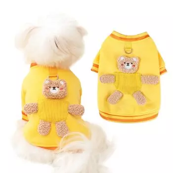 AmzBarley Dog Cute с длинной собачкой, медведем, питомцем, расчесанной собачкой, кошкой, открытой передней частью, легко надевать и брать с собой, собака, маленькая собака, маленькая чихуахуа, домашняя одежда, одежда для отдыха, одежда для отдыха