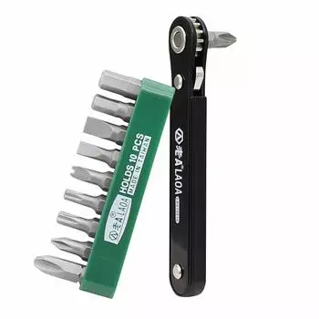AmzBarley Ultra Thin Ratchet Driver Ultra Thin Small Mini Ratchet Replacement Driver T Type Driver Set Ratchet Holder Plate Ratchet Driver Offset Slim