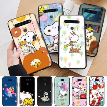 AN10 милый черный чехол Snoopy для Xiaomi Poco X6 M5 M6 F5 F6 F1 C65 C55 C50 C51 C40 Redmi Note 7 8 14C A3X 13C 12C 11 10A 9C Pro Sofe Cover Xiaomi Poco M6 Pro 5G капри