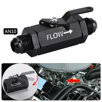 An10 Запорный клапан с наружной резьбой Отсечка Топливо Газ Вода Масло Воздух чёрный