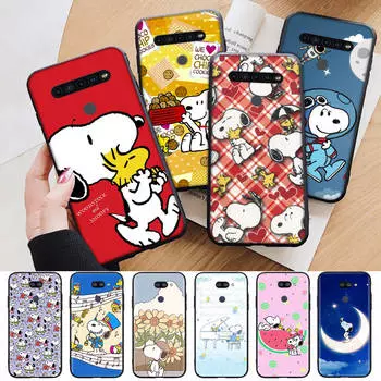 AN12 Snoopy черный чехол для Xiaomi Poco X6 M5 M6 F5 F6 F1 C65 C55 C50 C51 C40 Redmi Note 7 8 14C A3X 13C 12C 11 10A 9C Pro Sofe Cover Redmi Note 8T эбеновый