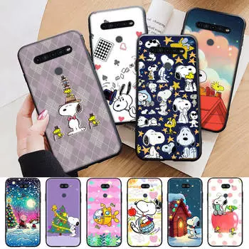 AN13 Снупи мультфильм черный чехол для Xiaomi Poco X6 M5 M6 F5 F6 F1 C65 C55 C50 C51 C40 Redmi Note 7 8 14C A3X 13C 12C 11 10A 9C Pro Sofe Cover Redmi 6 бездна