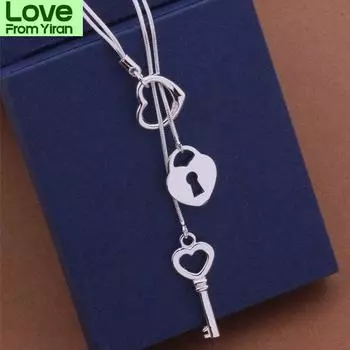 An451 Ожерелье из стерлингового серебра 925 пробы Модная бижутерия из серебра 925 пробы /Astajkaa Axxajpea