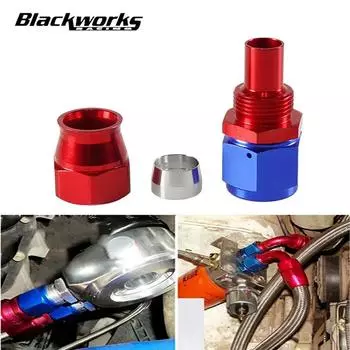 AN4/6/8/10/12 Прямой 0°/45°/90°/180° Многоразовый шланговый фитинг Адаптер для поворотного PTFE масляного топливного шлангового фитинга армия зеленый