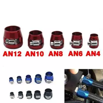 AN4-AN12 Автомобильный топливный шланг хомут отделка алюминиевый сплав топливная труба триммер клип модификация JT02-AN8 красный