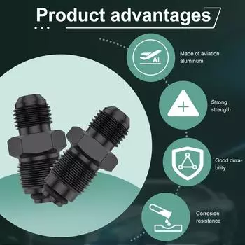 AN6 - M16 AN6 - M18 авиационный алюминиевый штуцер с наружной резьбой универсальный прямой топливный шланг адаптер AN штуцер - штуцер AN штуцер