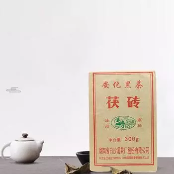 Аньхуа Байшаси темный чай с золотым цветком темный чай Фу кирпич 300 г 300g