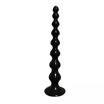 Anal Beads Extra Long 8 Connected Beads 2 Sizes Anal Plug Extra Thick Long Dildo Anal Male Anal Expansion Silicone Anal with Suction Cup Pearl Anal