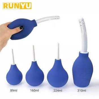 Анальная мойка Насадка Насос Для Женщин Вагинальный Душ Мужчины Анальный Очиститель Анальная пробка Секс-Игрушки Взрослые Очиститель Душ Клизма Продукт 1pc