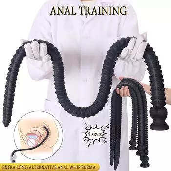 Анальная пробка длиной 1 м для мужчин и женщин - Мягкий растягивающий анальный тренажер, Игрушка для взрослых для анальной игры, массажа и удовольствия S