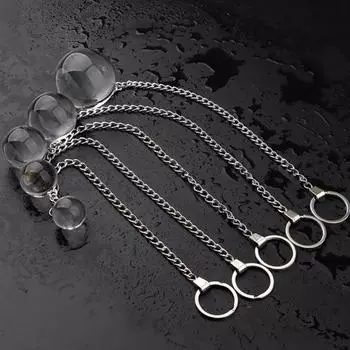 Анальная пробка для флирта с шариками, анальный портативный многофункциональный штекер, прозрачный шариковый мастурбатор, женский A