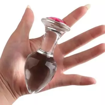 Анальная пробка, гладкая, быстрая адаптация, стеклянная Анальная пробка, секс-игрушка для начинающих S