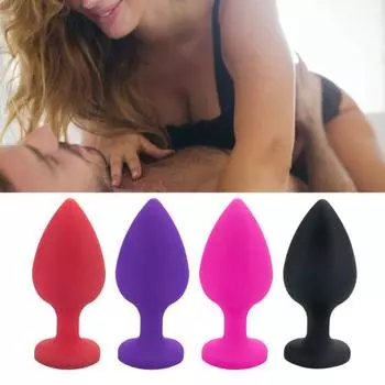 Анальная пробка, гладкая полная стимуляция, силиконовые бусины, секс-игрушка для спальни S