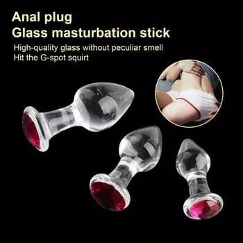 Анальная пробка, игрушка для взрослых, гладкое стекло, быстрая адаптация, секс-анальная пробка, игрушка для начинающих S