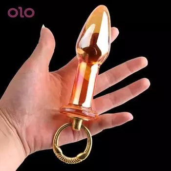 Анальная пробка, игрушка для взрослых, глубокое проникновение в попку, стеклянные игрушки, бусины, секс для взрослых B