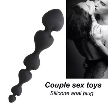 Анальная пробка, игрушка для взрослых, универсальная силиконовая игрушка для глубокого проникновения, секс-бусины, игрушка для начинающих