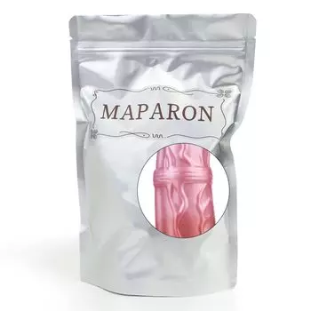 Анальная пробка MAPARON с присоской S-образной формы, неровная, силиконовая, розовая, 5,2 см x 21,2 см