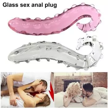 Анальная пробка Палочка для удовольствия Глубокая вставка Унисекс Прозрачная поверхность частиц Водонепроницаемый Мастурбатор ануса Простата Фаллоимитатор Пенис Анальная пробка Секс-игрушка для взрослых
