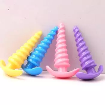 Анальная пробка с эротическим винтом и резьбой Анальная пробка для взрослых Секс-игрушки для женщин и мужчин Анальный расширитель