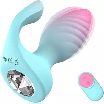 Анальная пробка с дистанционным управлением, носимый анальный вибратор, стимулятор клитора, двойная стимуляция, игрушка для взрослых для мужчин и женщин 1pcs