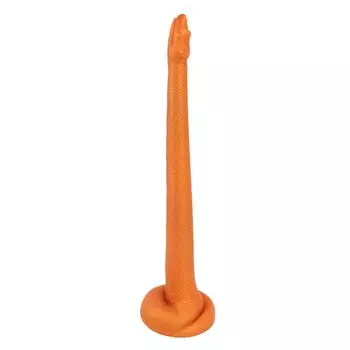 Анальная пробка с присоской, силиконовая основа Gold S TaRiss s, непроникающая, 3,7 см x 35 см