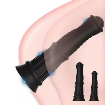 Анальная пробка с шариками и сильной присоской - игрушка для взрослых унисекс для чувственного удовольствия сзади S