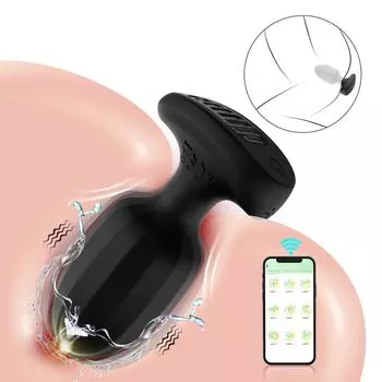 Анальная пробка с управлением через приложение, вибрирующая анальная пробка для мужчин и женщин, беспроводной Bluetooth, анальный вибратор, простата, задница, секс-игрушки для взрослых мужчин